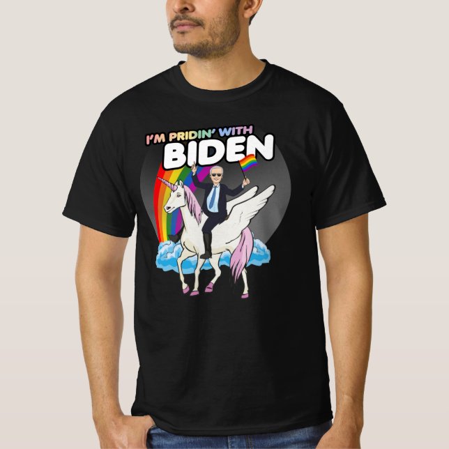 UNICORN BIDEN - JAG ÄR PRIDIN' WIth Biden T-Shirt (Framsida)