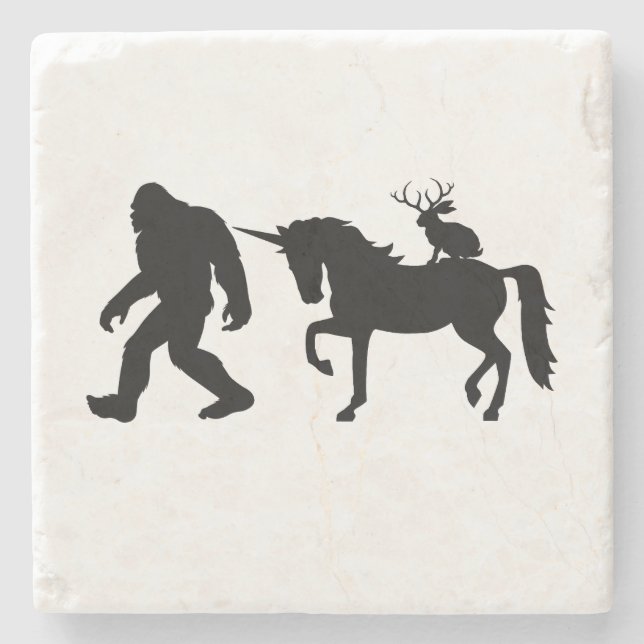 Unicorn, Bigfoot, Jackalope Stenunderlägg (Framsidan)
