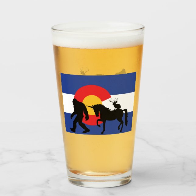 Unicorn, Bigfoot och Jackalope Glaskopp (Framsida fylld)