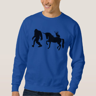 Unicorn, Bigfoot och Jackalope Lång Ärmad Tröja