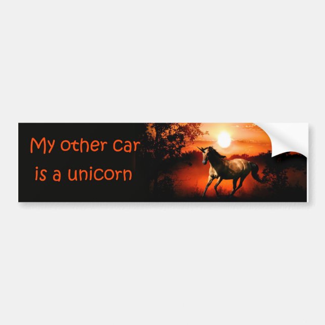 Unicorn Bildekal (Framsidan)