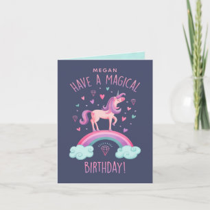 Unicorn Birday Note Card Anteckningskort
