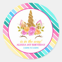 Unicorn Birthday 1 Birthday Party