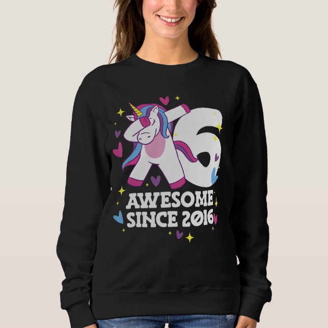 Unicorn Birthday 1 T Shirt (Framsida)