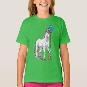 Unicorn Birthday Balloon T Shirt