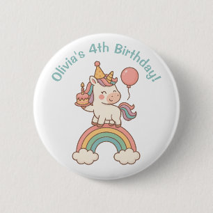 Unicorn Birthday Knapp