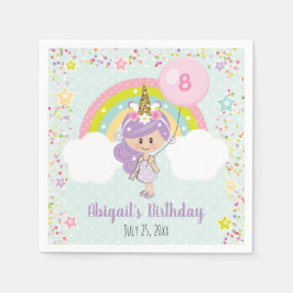 Unicorn Birthday Napkins Pappersservett