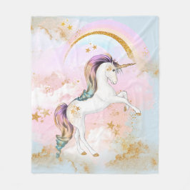 Unicorn Blanket Fleecefilt