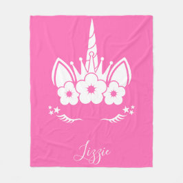 Unicorn Blanket | Unicorn Ansikte Fleecefilt