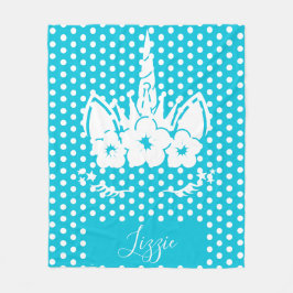 Unicorn Blanket | Unicorn Ansikte Fleecefilt