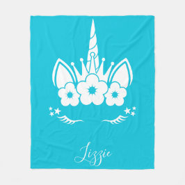 Unicorn Blanket | Unicorn Ansikte Fleecefilt