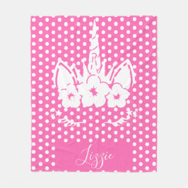 Unicorn Blanket | Unicorn Ansikte Fleecefilt