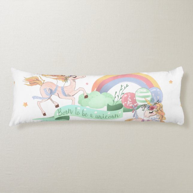 Unicorn Body Pillow Kroppskudde (Framsidan)