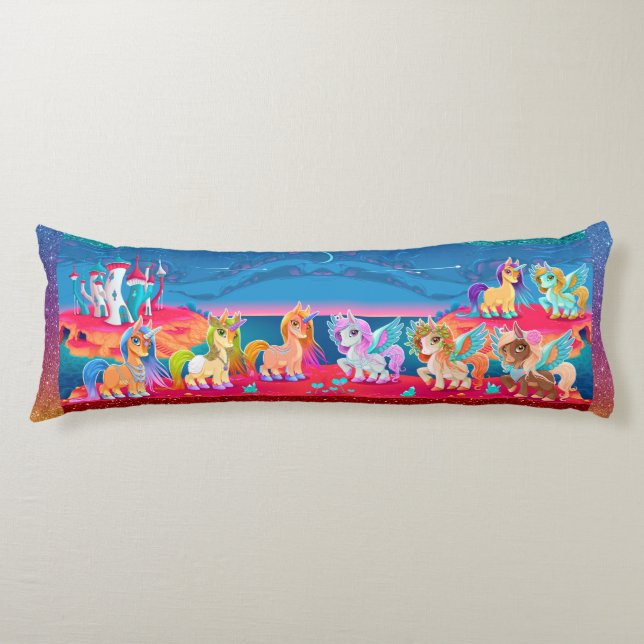 Unicorn Body Pillow Kroppskudde (Framsidan)