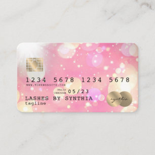 Unicorn boho art Kredit Card Stil Guld Visitkort