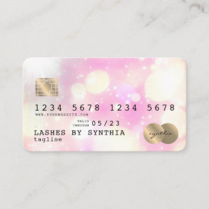 Unicorn boho art Kredit Card Stil Guld Visitkort