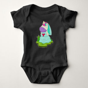 Unicorn Bride Heart Bröllop T Shirt