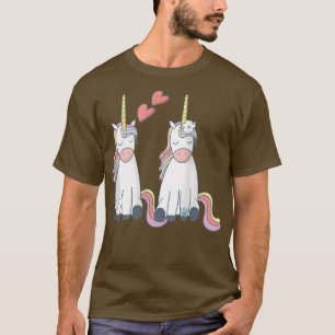 Unicorn Bride och Groom Inlove T Shirt