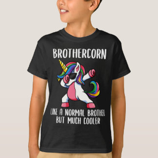 Unicorn Brother Girl Födelsedagsfest Apparel Broth T Shirt