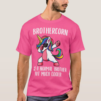 Unicorn Brother Girl Födelsedagsfest Apparel Broth T Shirt
