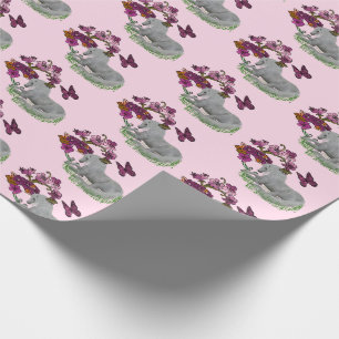 Unicorn Butterflies och Flowers Presentpapper