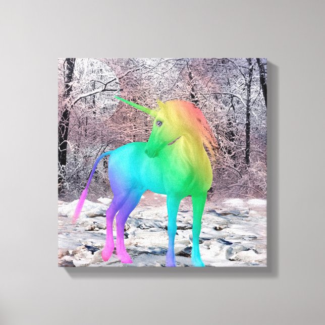 Unicorn Canvastryck (Framsida)