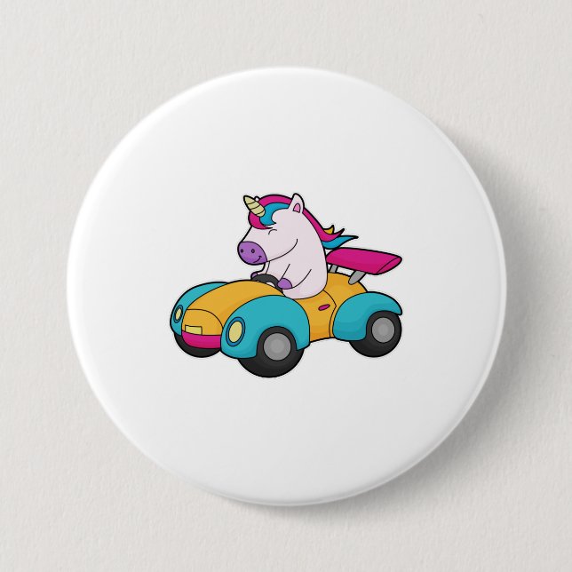 Unicorn Car Knapp (Framsida)