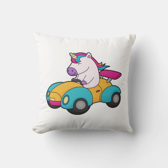 Unicorn Car Kudde (Framsida)