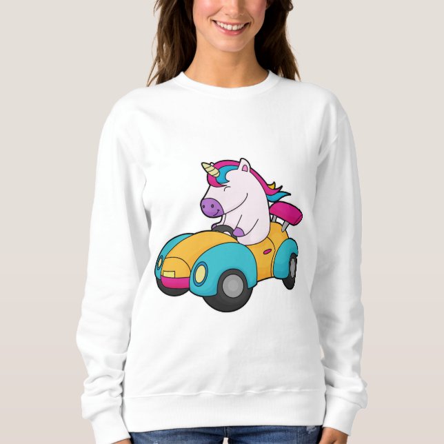 Unicorn Car T Shirt (Framsida)