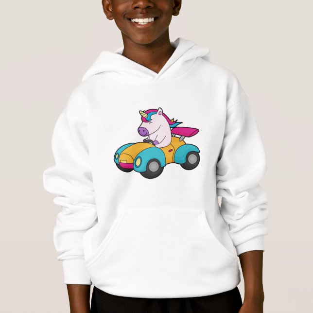 Unicorn Car T Shirt (Framsida)