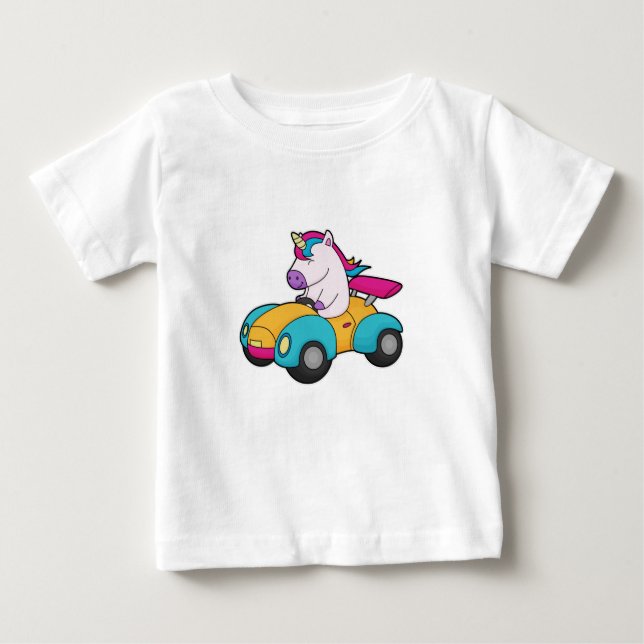 Unicorn Car T Shirt (Framsida)