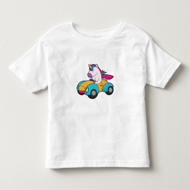 Unicorn Car T Shirt (Framsida)