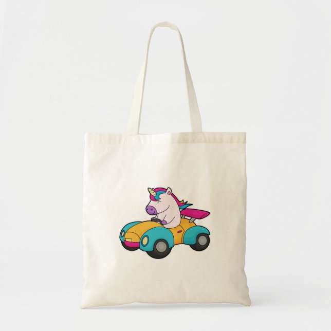 Unicorn Car Tygkasse (Framsidan)