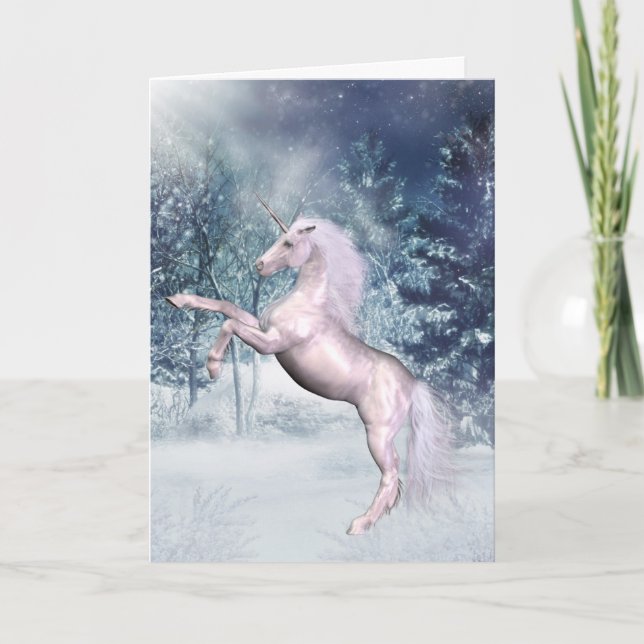 Unicorn Card Fantasy Kort (Framsida)