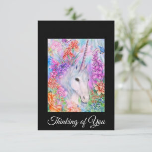 Unicorn Card-tänkare Kort