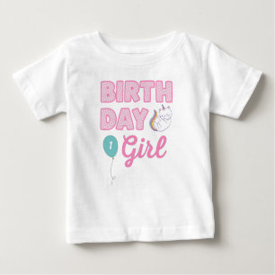 Unicorn Cat Birthday Girl Lägg till ålder T Shirt
