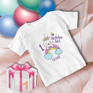Unicorn Cat Birthday T Shirt