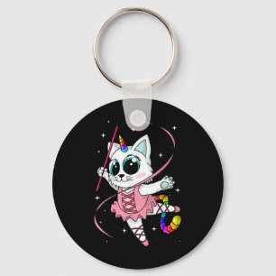Unicorn Cat Cati Maj Kittycorn Cute Kattunge Rainb Nyckelring