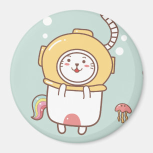 Unicorn Cat Magnet