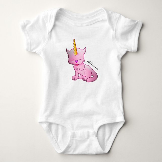 Unicorn Cat T Shirt (Framsida)