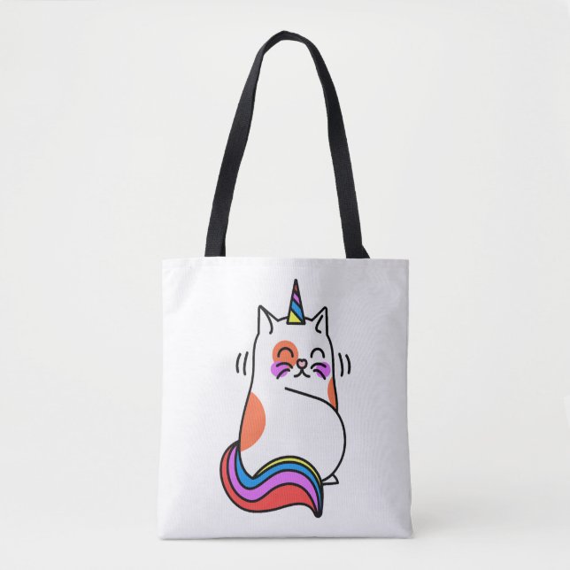 Unicorn Cat Tygkasse (Framsida)