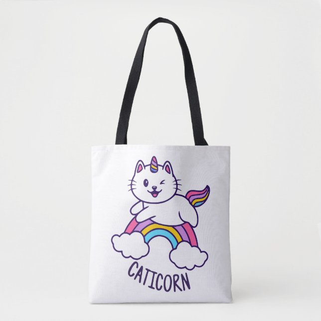 Unicorn Cat Tygkasse (Framsida)