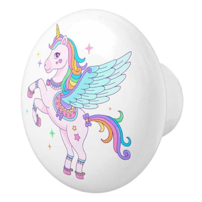 Unicorn Ceramic pull Knopp (Höger)