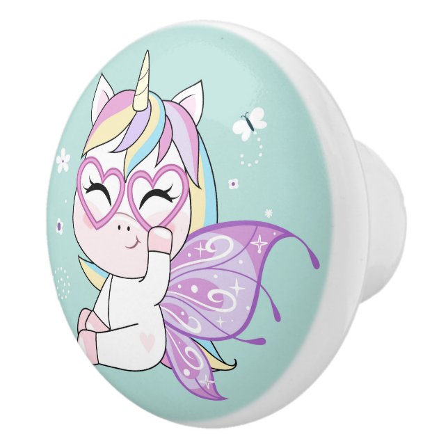 Unicorn Ceramic pull Knopp (Höger)