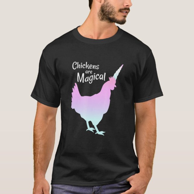 Unicorn Chicken T Shirt (Framsida)