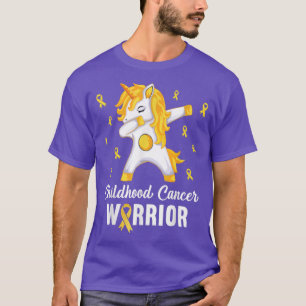 Unicorn Childature Cancer Warrior i september T Shirt
