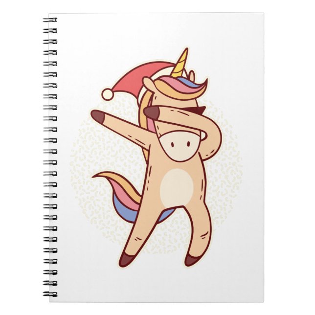 Unicorn christmas anteckningsbok (Framsidan)