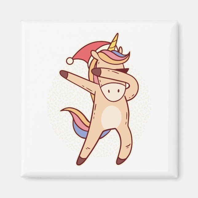 Unicorn christmas magnet (Framsidan)