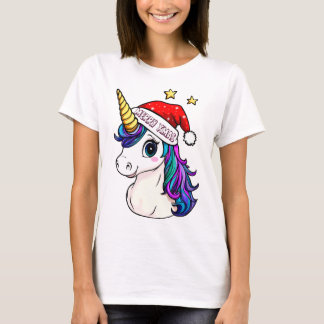 Unicorn Christmas T Shirt