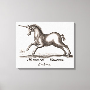 Unicorn Classic Running Magic Woodland Creature Canvastryck